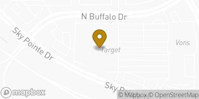 Map showing the location of Target in Las Vegas, NV 89131