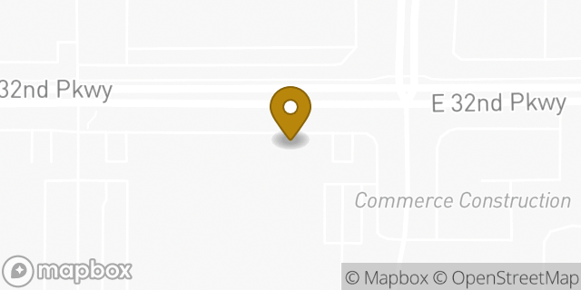 Map showing the location of Amazon Locker - Meteoroid in Aurora, CO 80011