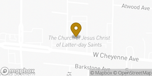 Map showing the location of The Church of Jesus Christ of Latter-day Saints in Las Vegas, NV 89108