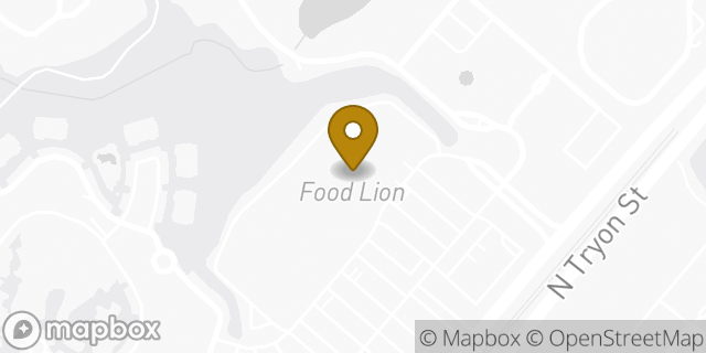 Map showing the location of Food Lion in Charlotte, NC 28262