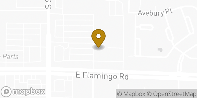 Map showing the location of The UPS Store in Las Vegas, NV 89121