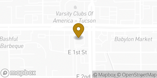 Map showing the location of McDonald's in Tucson, AZ 85716