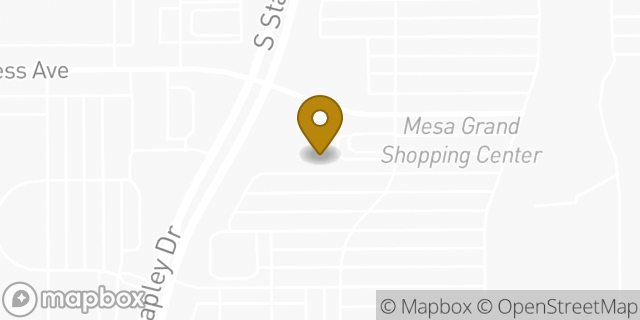 Map showing the location of Panera Bread in Mesa, AZ 85204