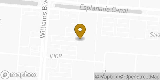 Map showing the location of Amazon Locker - Duiker in Kenner, LA 70065