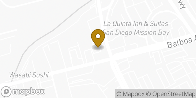 Map showing the location of Enterprise Rent-A-Car in San Diego, CA 92109