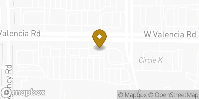 Map showing the location of Baskin-Robbins in Tucson, AZ 85746