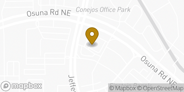 Map showing the location of McDonald's in Albuquerque, NM 87109