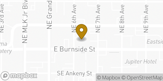 Map showing the location of Enterprise Rent-A-Car in Portland, OR 97214
