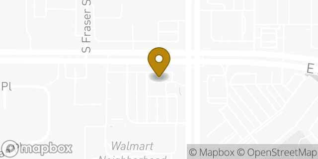 Map showing the location of Chipotle Mexican Grill in Aurora, CO 80014