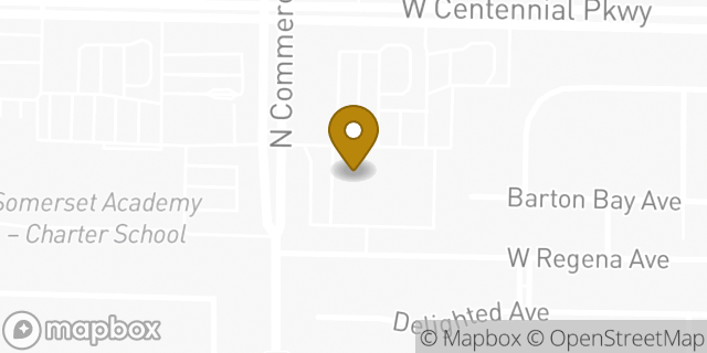 Map showing the location of Amazon Locker - Mullet in North Las Vegas, NV 89084