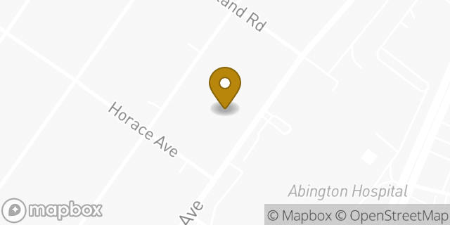 Map showing the location of Jefferson OB/GYN – Abington at Price 504 in Abington, PA 19001