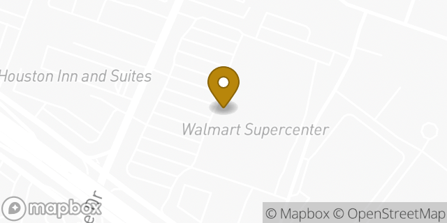 Map showing the location of Walmart Supercenter in Houston, TX 77023