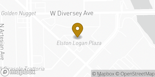 Map showing the location of HomeGoods in Chicago, IL 60647