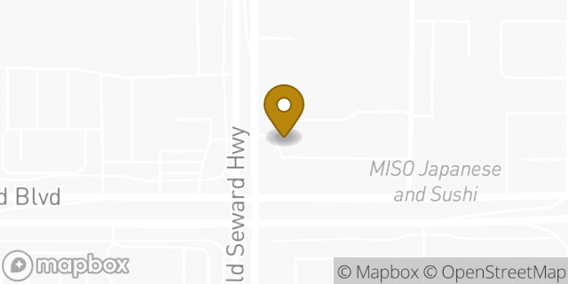 Map showing the location of Starbucks in Anchorage, AK 99515