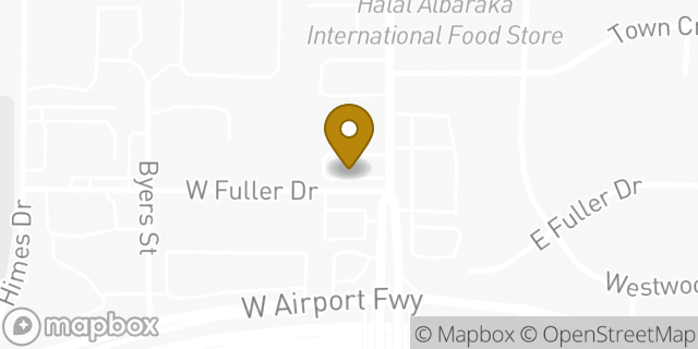 Map showing the location of Sonic Drive In in Euless, TX 76039