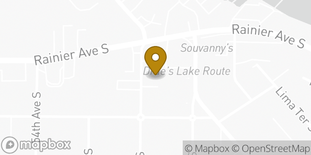 Map showing the location of AutoZone in Seattle, WA 98118