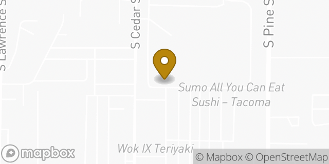 Map showing the location of Amazon Locker - Battle in Tacoma, WA 98409