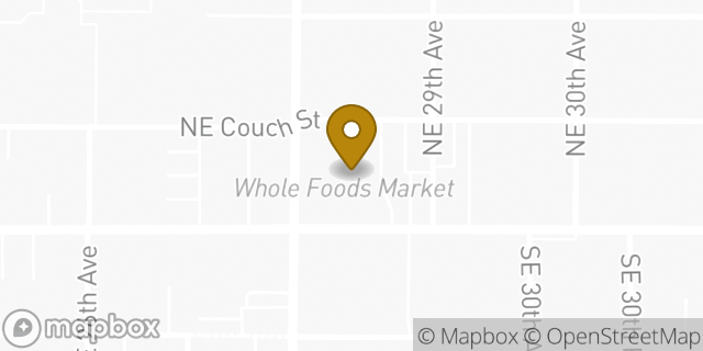 Map showing the location of Whole Foods Market in Portland, OR 97214