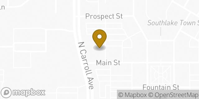 Map showing the location of The Container Store in Southlake, TX 76092