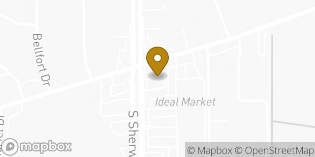 Map showing the location of Sonic Drive In in Baton Rouge, LA 70816