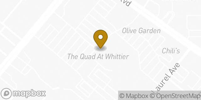 Map showing the location of Amazon Locker - Aftergame in Whittier, CA 90605