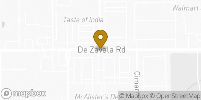 Map showing the location of Hertz in San Antonio, TX 78249