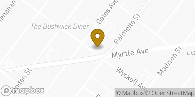 Map showing the location of Planet Fitness in Ridgewood, NY 11385