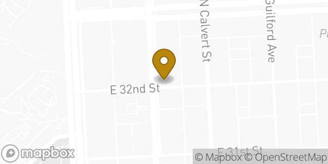 Map showing the location of Chipotle Mexican Grill in Baltimore, MD 21218