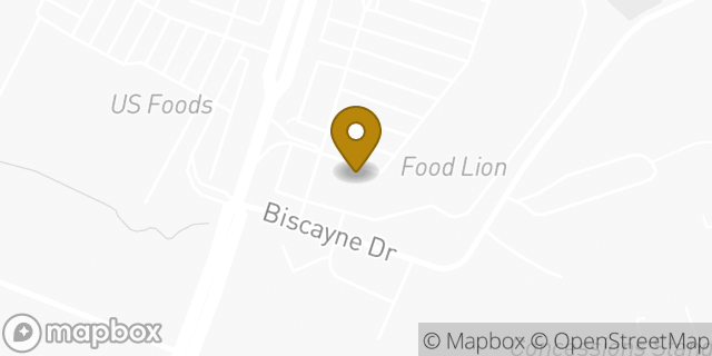 Map showing the location of Subway in Charlotte, NC 28205