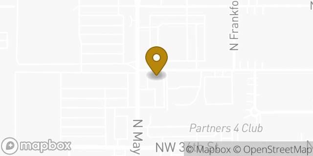 Map showing the location of Chase Bank in Oklahoma City, OK 73112