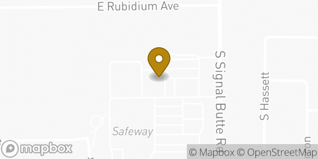 Map showing the location of AutoZone Auto Parts in Mesa, AZ 85212