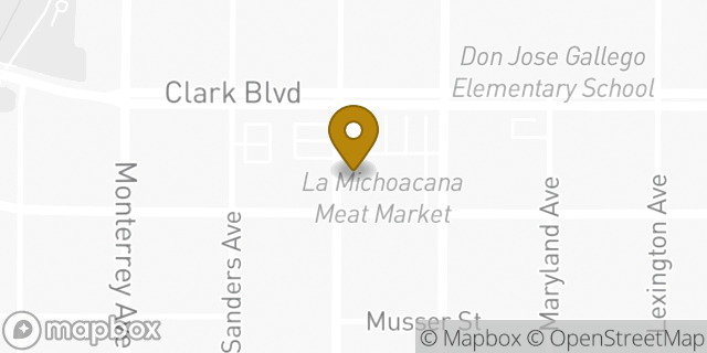 Map showing the location of EZ Pawn in Laredo, TX 78040