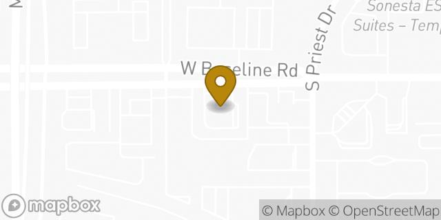 Map showing the location of ATM Circle K in Tempe, AZ 85283