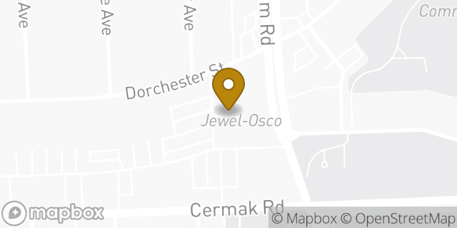 Map showing the location of Jewel-Osco in Westchester, IL 60154