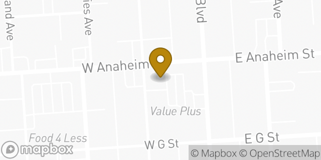 Map showing the location of Baskin-Robbins in Wilmington, CA 90744