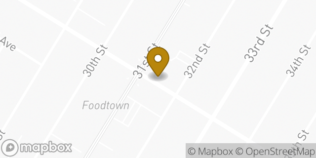 Map showing the location of Starbucks in Astoria, NY 11106