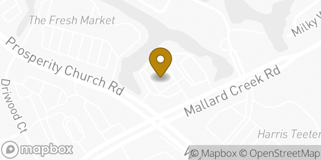 Map showing the location of CVS Pharmacy in Charlotte, NC 28262