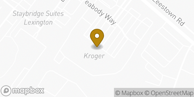 Map showing the location of Starbucks in Lexington, KY 40511