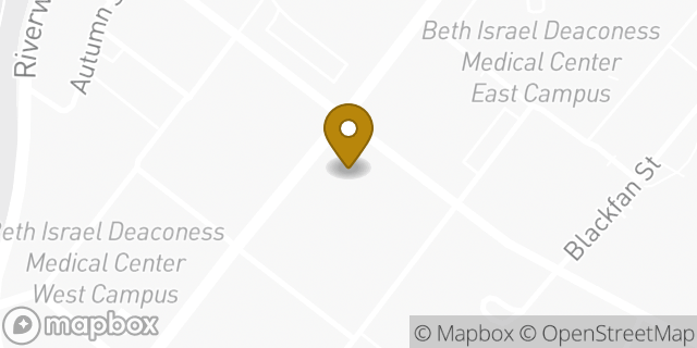 Map showing the location of McDonald's in Boston, MA 02115