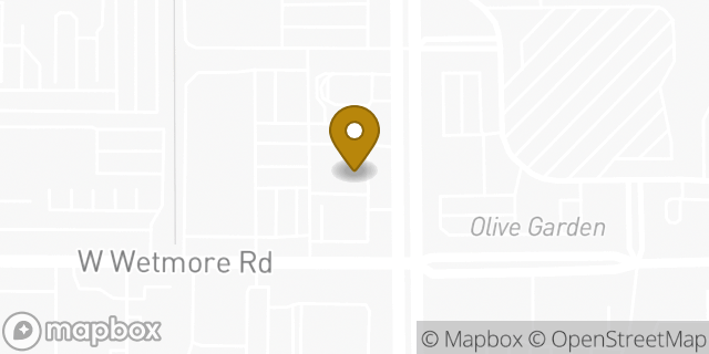 Map showing the location of LongHorn Steakhouse in Tucson, AZ 85705