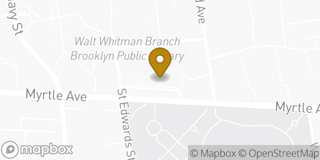 Map showing the location of Amazon Locker - Walkway in Brooklyn, NY 11205