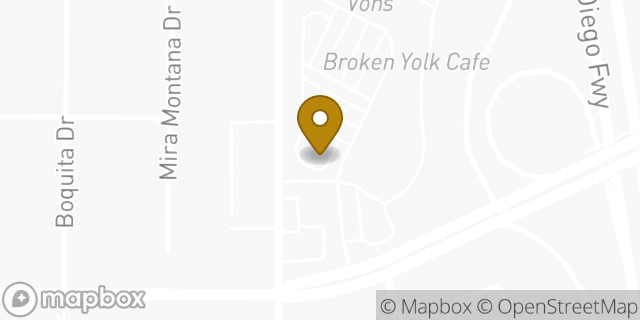 Map showing the location of Starbucks in San Diego, CA 92014