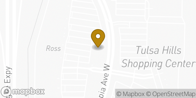Map showing the location of The UPS Store 6015 Tulsa Hills Shopping Center in Tulsa, OK 74132
