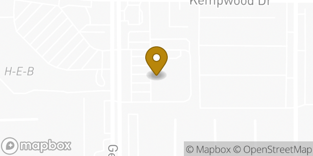 Map showing the location of Amazon Locker - Expanse in Houston, TX 77080