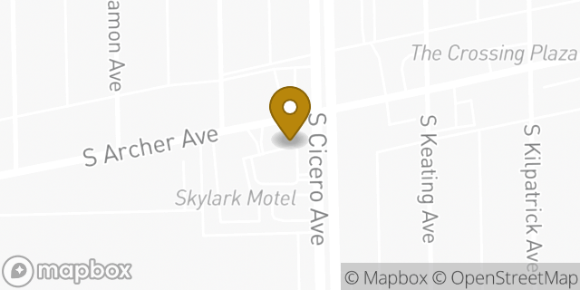 Map showing the location of Starbucks in Chicago, IL 60638