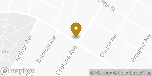 Map showing the location of Chase in Bronx, NY 10457