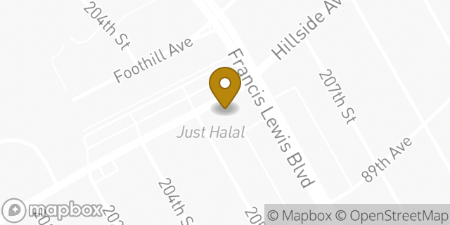 Map showing the location of Amazon Locker - Deiter in Hollis, NY 11423