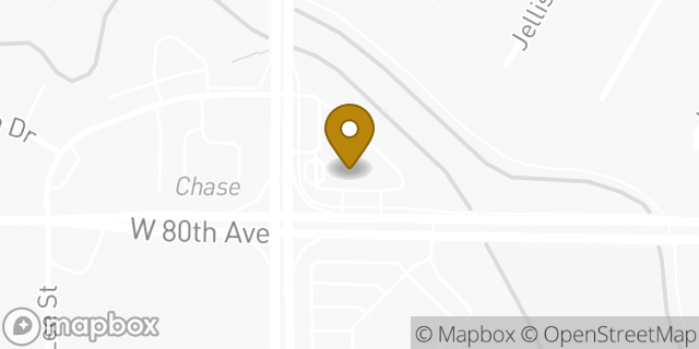 Map showing the location of Amazon Locker - Trainer in Arvada, CO 80005