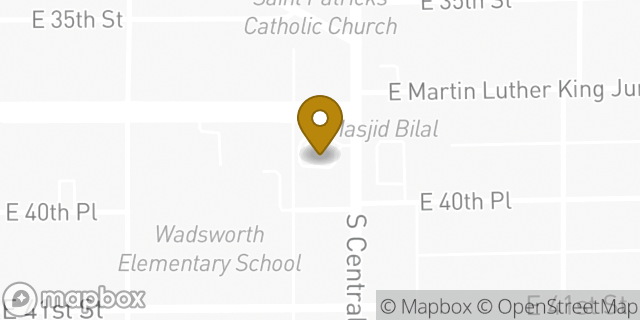 Map showing the location of McDonald's in Los Angeles, CA 90011