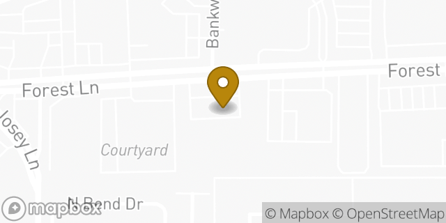 Map showing the location of QuikTrip in Dallas, TX 75234